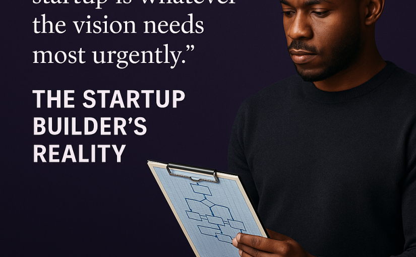 The Startup Builder’s Reality: Why Your Job Isn’t What You Think It Is